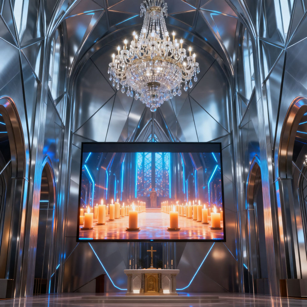 Wall mounted Seamless Splicing Curved LE