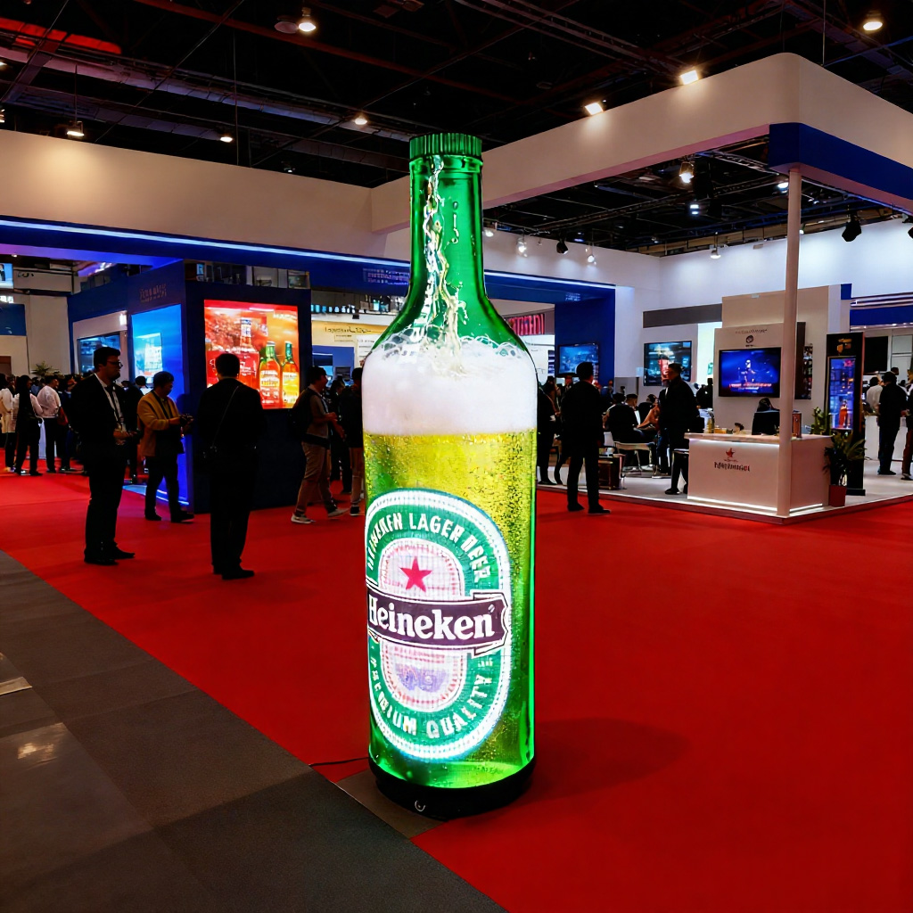 Creative Beer Bottle Cans Video Led Scre