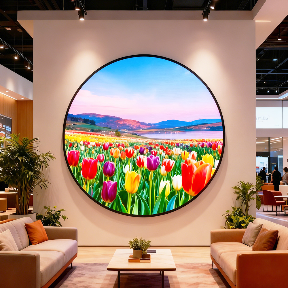 Indoor Round Shape LED Video W